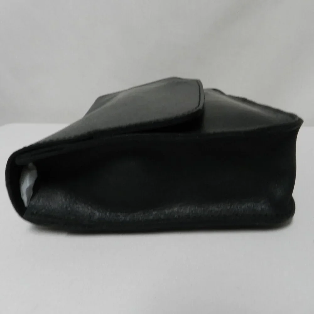 Sseko Vintage Saddle Leather w/ Snakeskin black shoulder handbag purse clutch - Picture 9 of 11